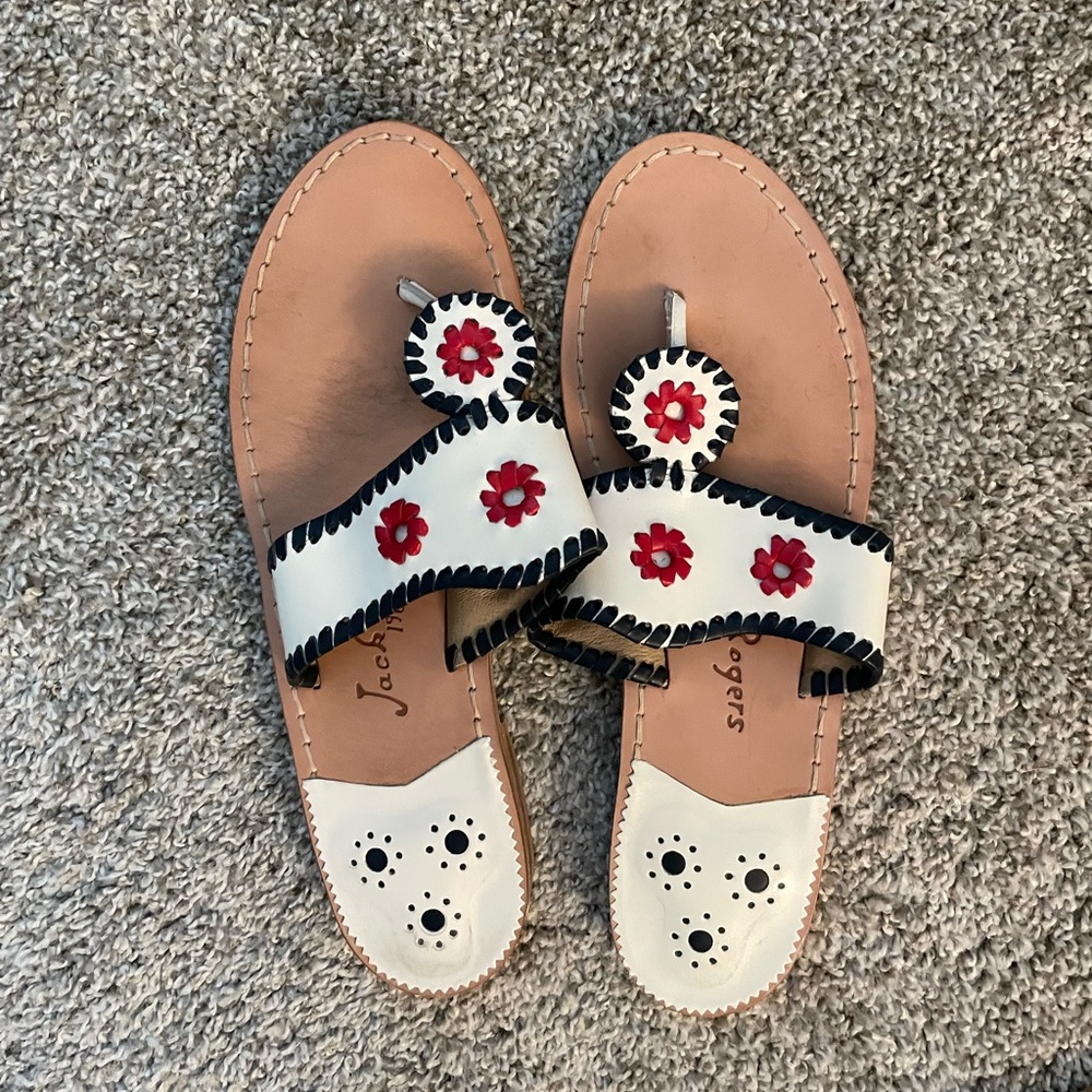 Red, white and blue Jack Rogers size 9, only worn 2-3 times